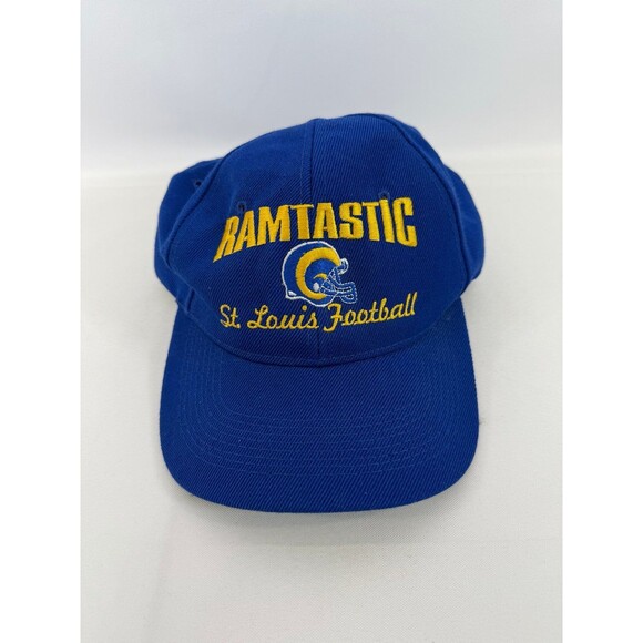 Vintage St. Louis Rams RAMTASTIC Snapback Hat Blue NFL Cap One Size - Picture 1 of 6